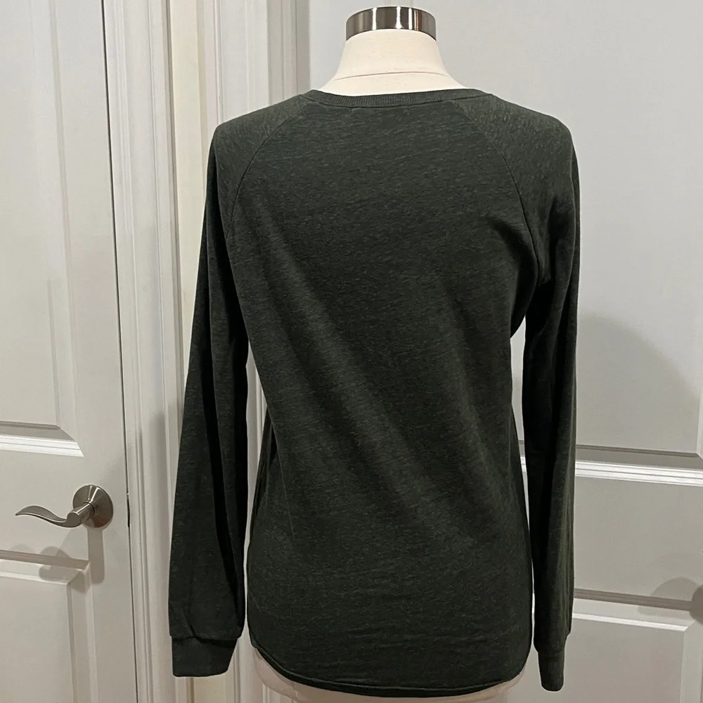 Marine Layer Double Knit Long Sleeve Henley Green Size‎ Large - Picture 5 of 13